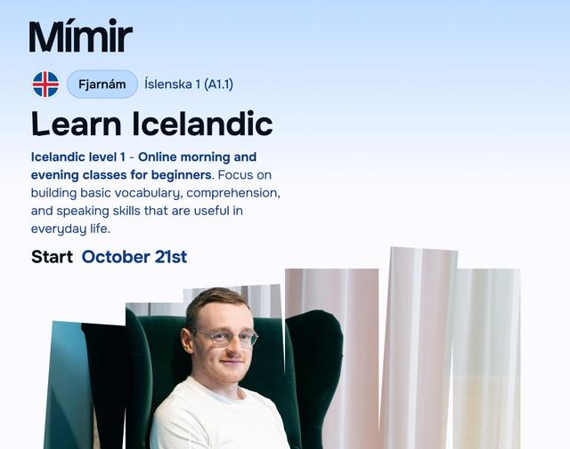 Íslenska 1 fjarnám | Icelandic 1 online